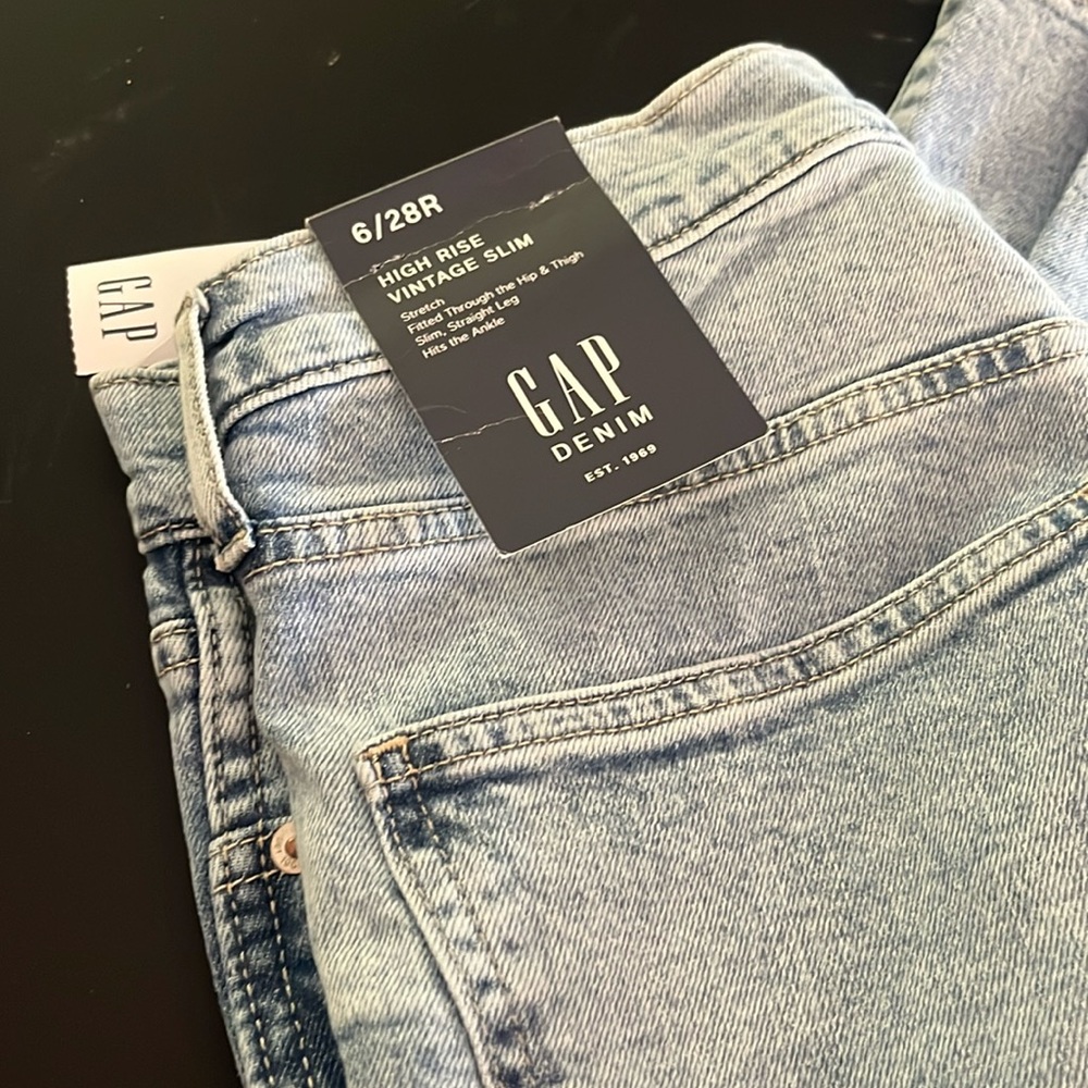Gap high rise vintage slim jeans